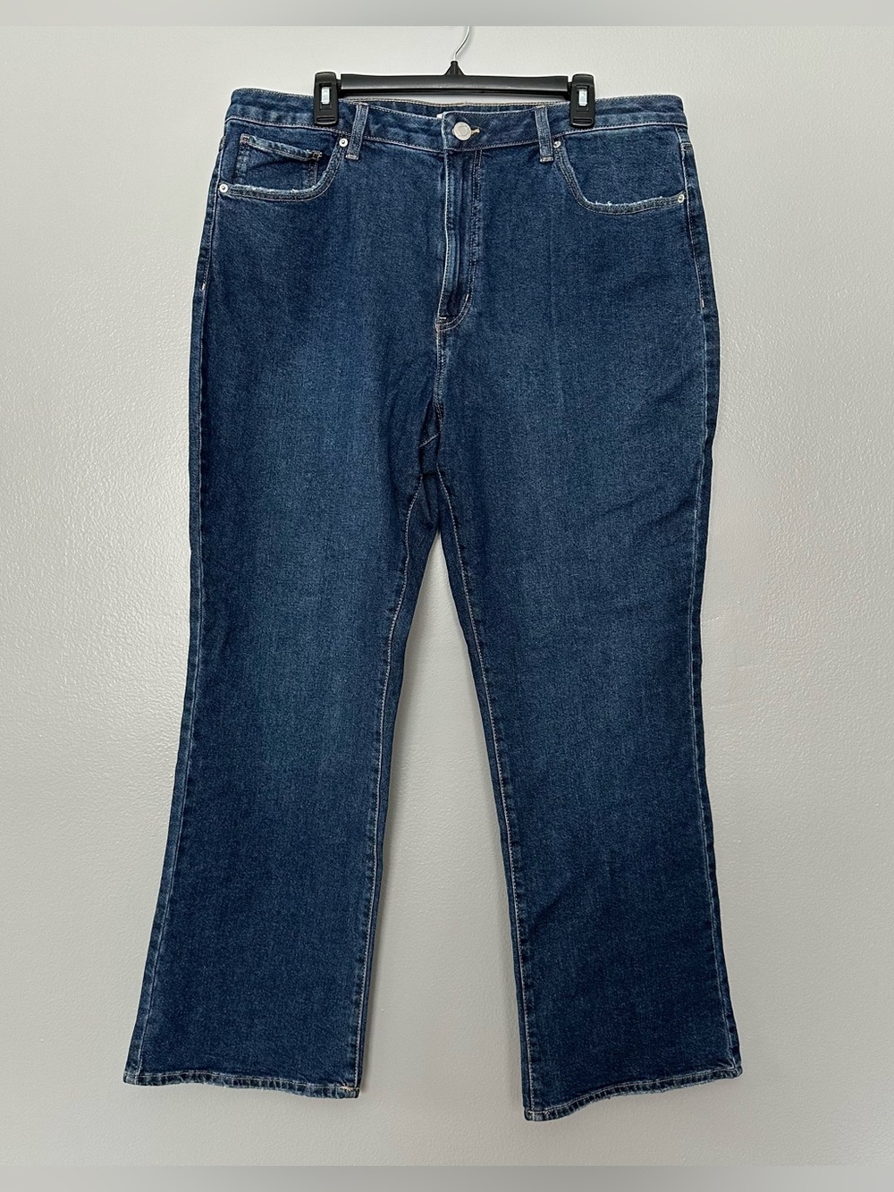 NWOT Juniors' Plus Size SO® High-Rise 90s Bootcut Jeans Dark Wash Size 18
